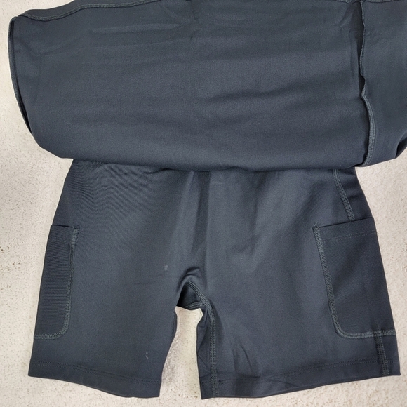 Girlfriend Collective Black Midnight Tommy Pickleball Unitard Dress Sz S NEW - Picture 8 of 11